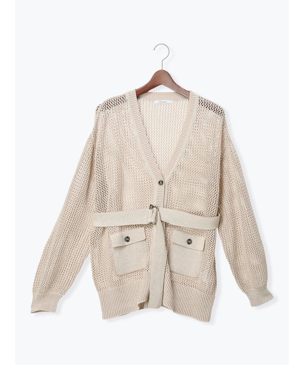 Te chichi メッシュミドルカーディガン 