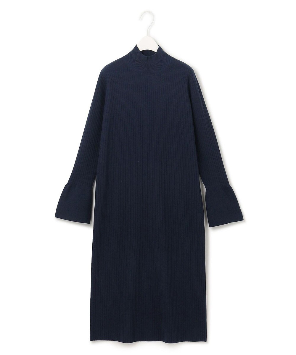 ICB L 【洗える】 ヴィスコースリブハイゲージ ニットワンピース 
