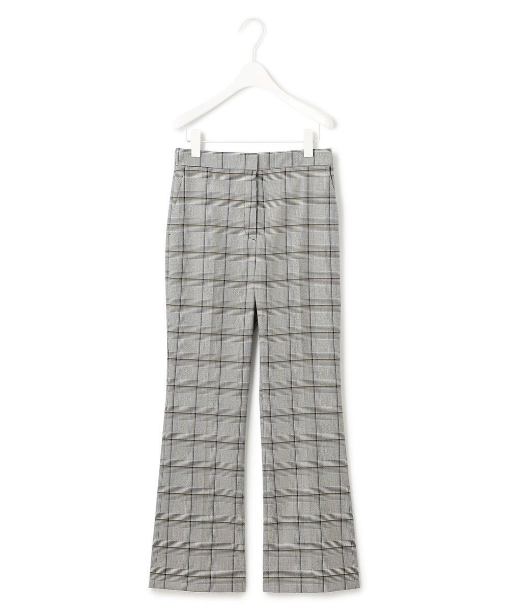 ICB T/Rグレンチェック　セミフレアパンツ 