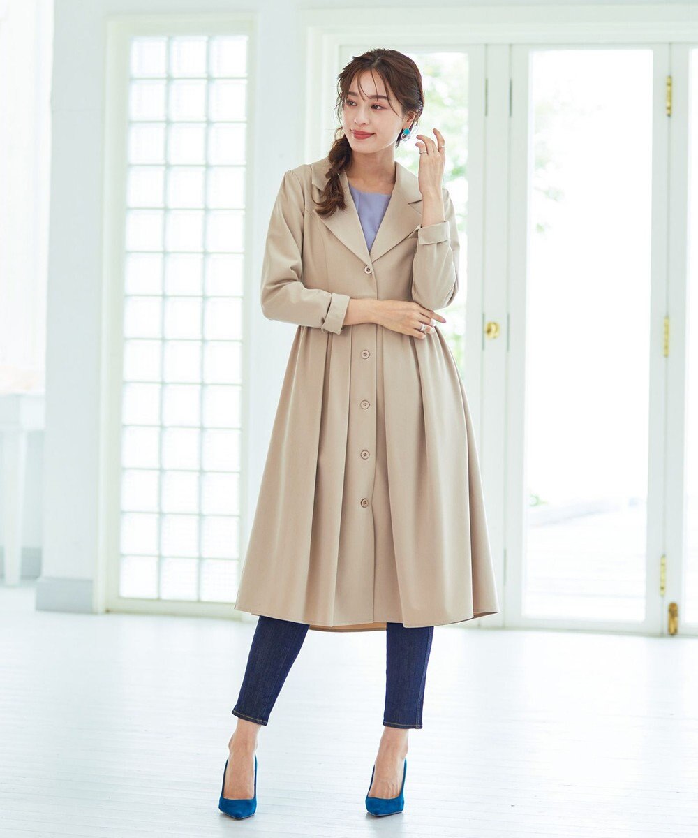 Tiaclasse 【洗える】フレアトレンチコート 