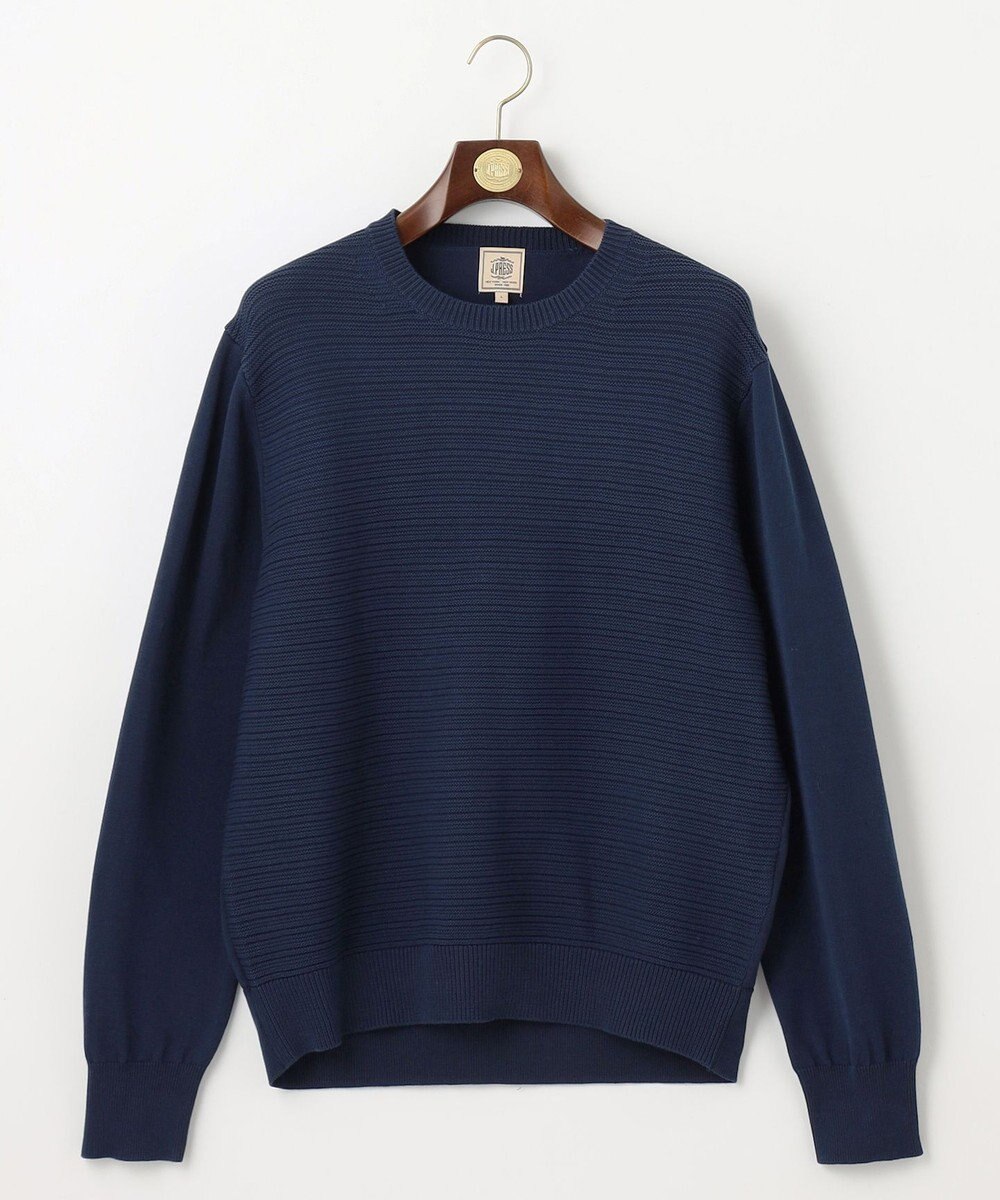 J.PRESS MEN ドライコットン シャドーボーダーニット 