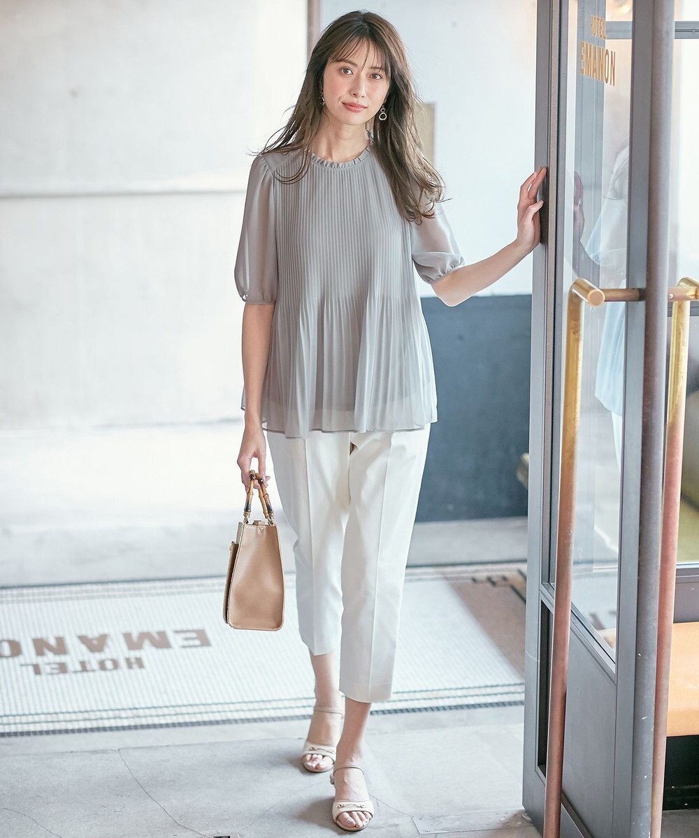 ANY SIS 【洗える】エアリープリーツ ブラウス 