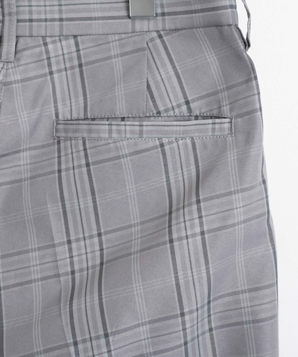 WEGO 【SCHOOLITEM】メンズスクールチェックセミワイドスラックス 