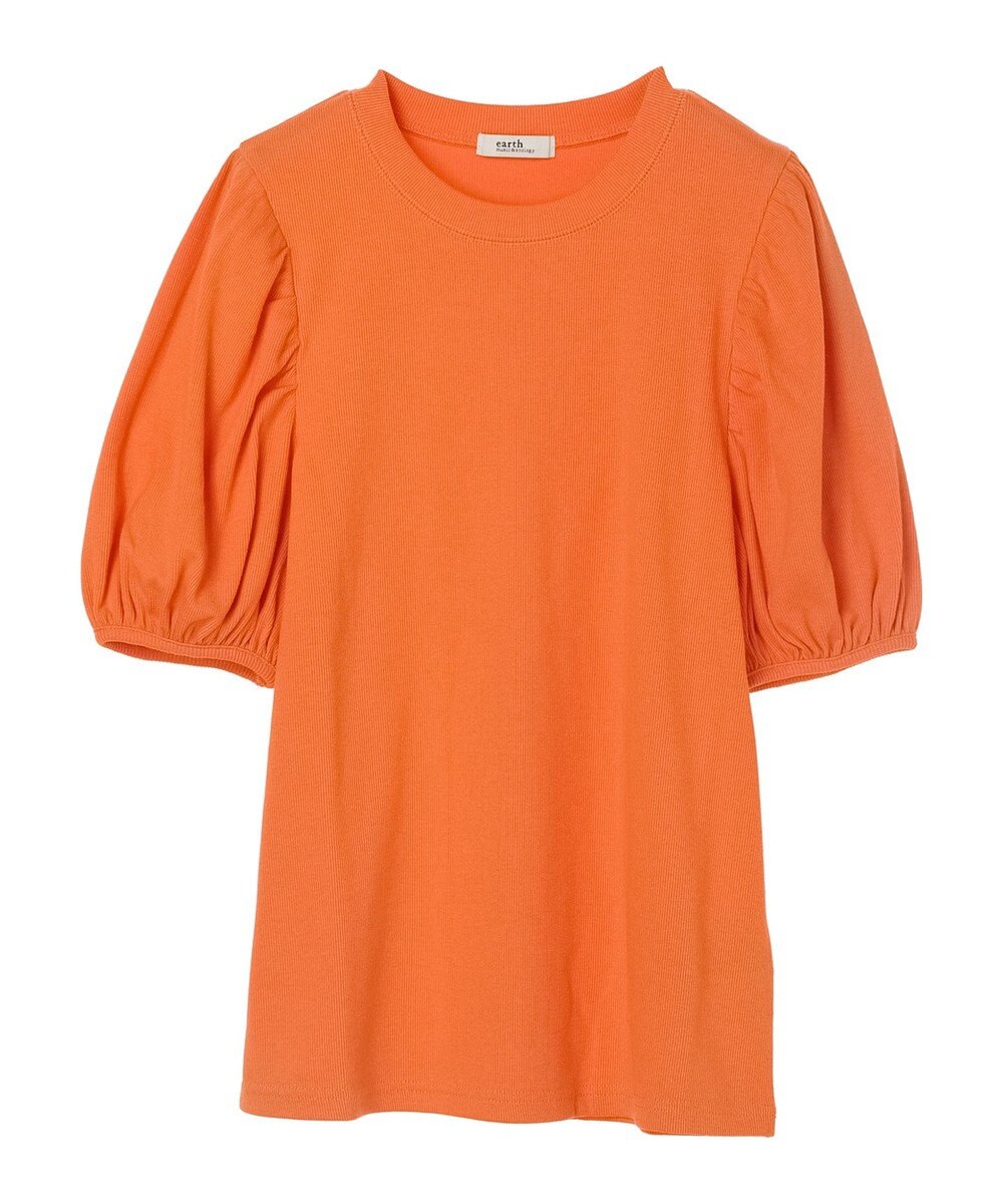 earth music&ecology パフスリーブプルオーバー 