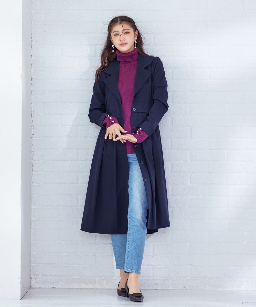 Tiaclasse 【洗える】フレアトレンチコート 