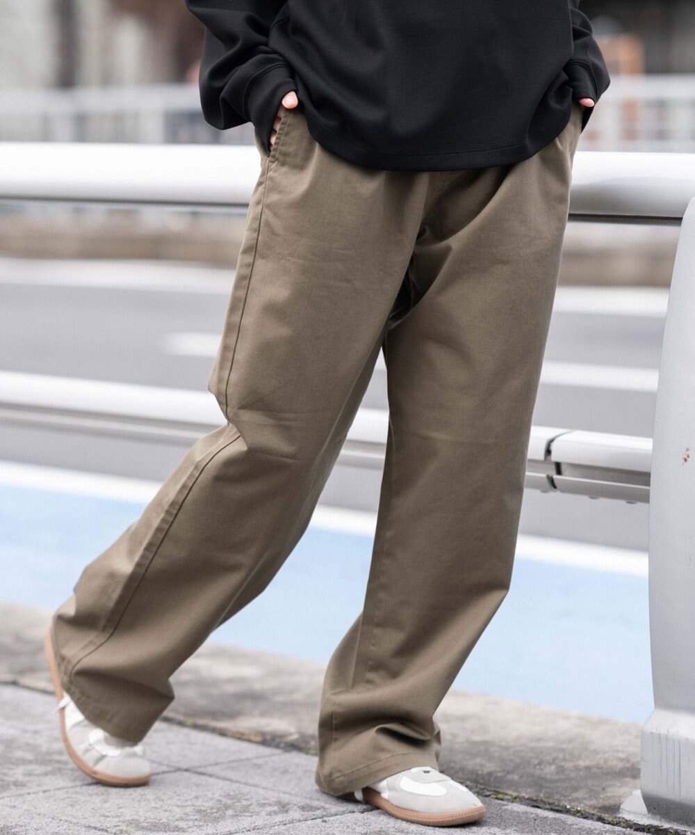 WEGO 【ユニセックス着用ITEM/XSSMLサイズ展開/ウエストゴム】ユルフィットコットンイージーパンツ 