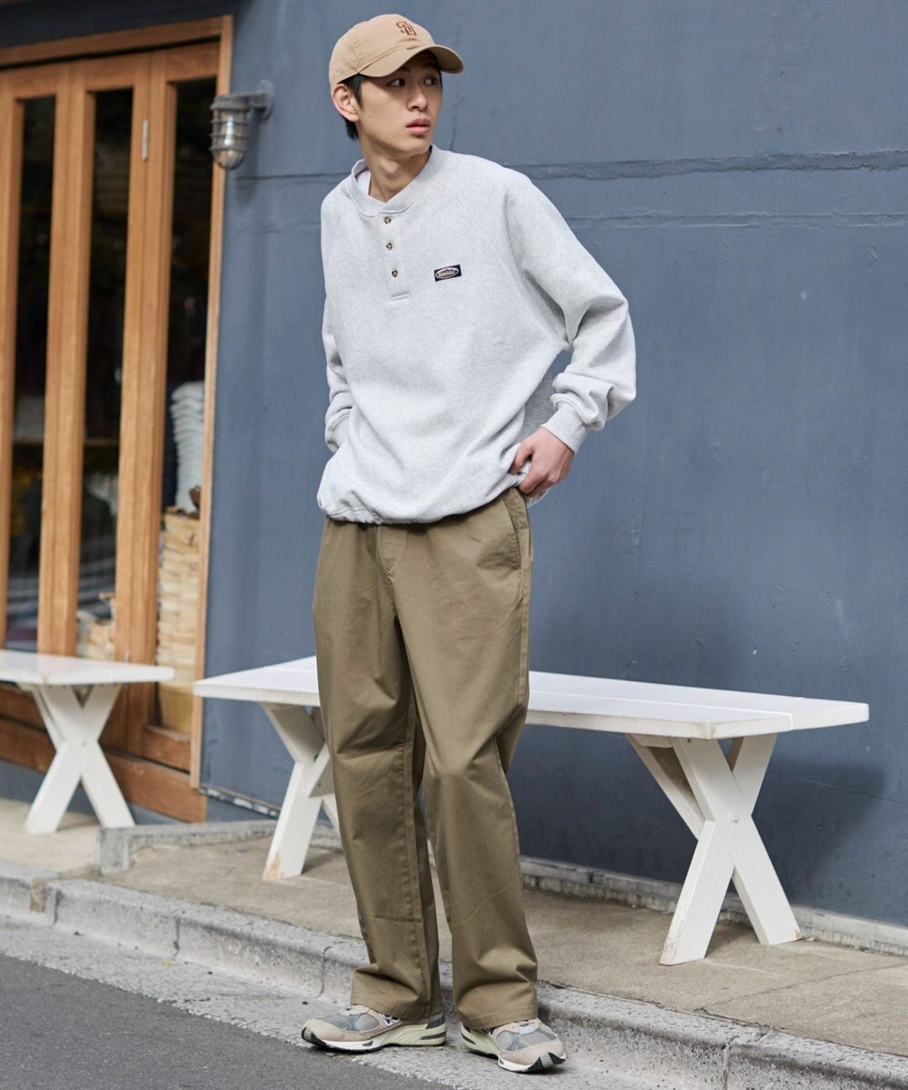 WEGO 【ユニセックス着用ITEM/XSSMLサイズ展開/ウエストゴム】ユルフィットコットンイージーパンツ 