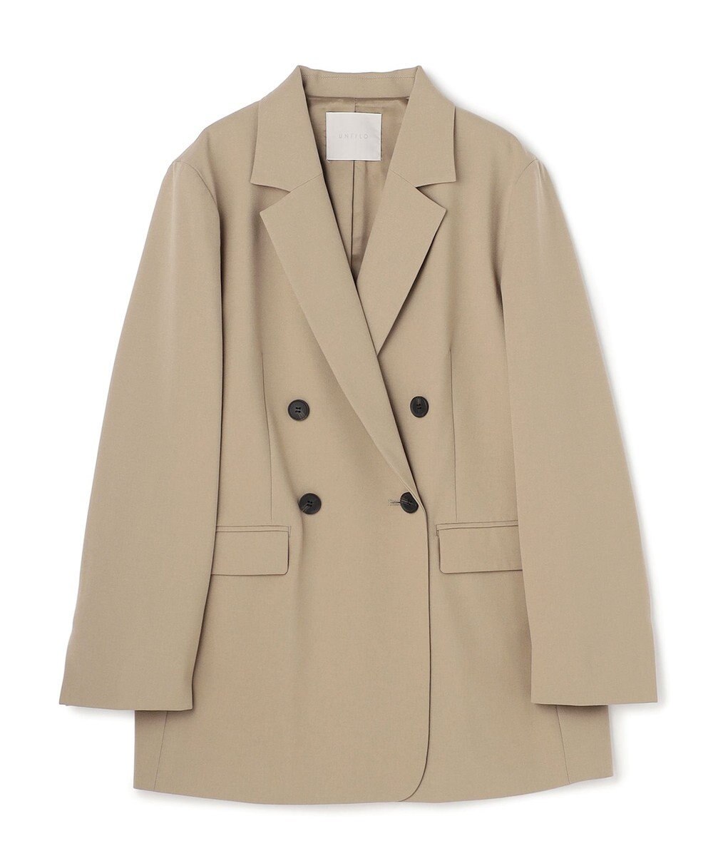 UNFILO ウールライク ダブルブレスト ジャケット 