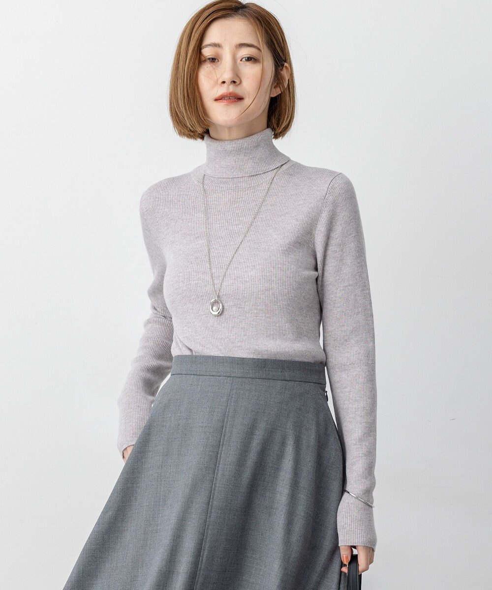 23区 S 【滝沢眞規子さん着用/WEB限定カラーあり】ウーステッドウール リブタートル ニット 