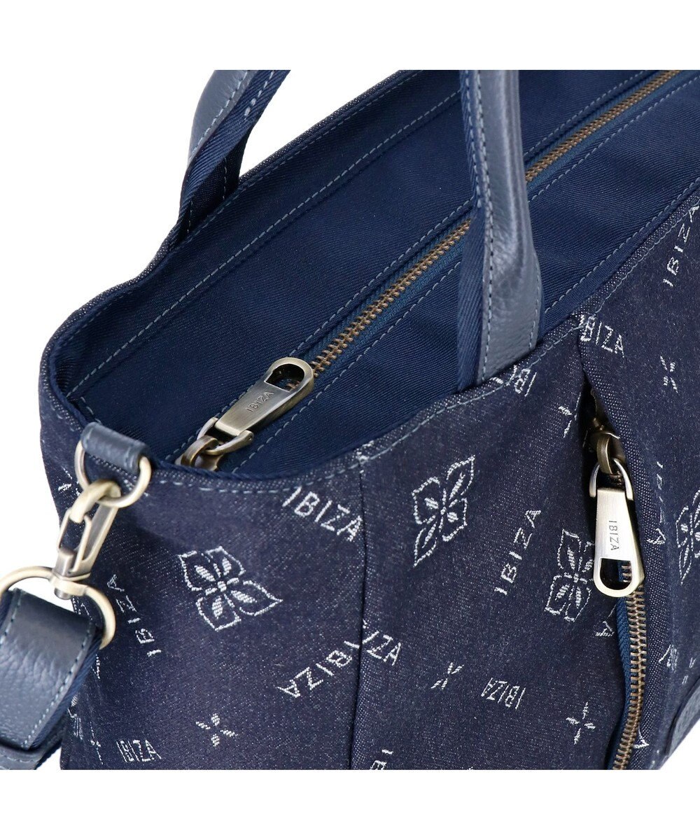 IBIZA アスール　ロゴデニム　2WAYバッグ 