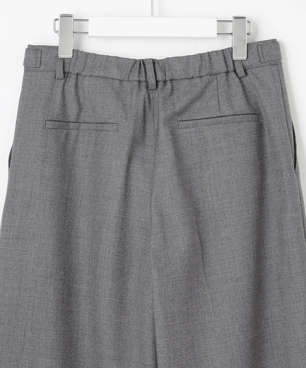 J.PRESS LADIES 【洗える】ANASTASIA milled ツータック ワイド パンツ 