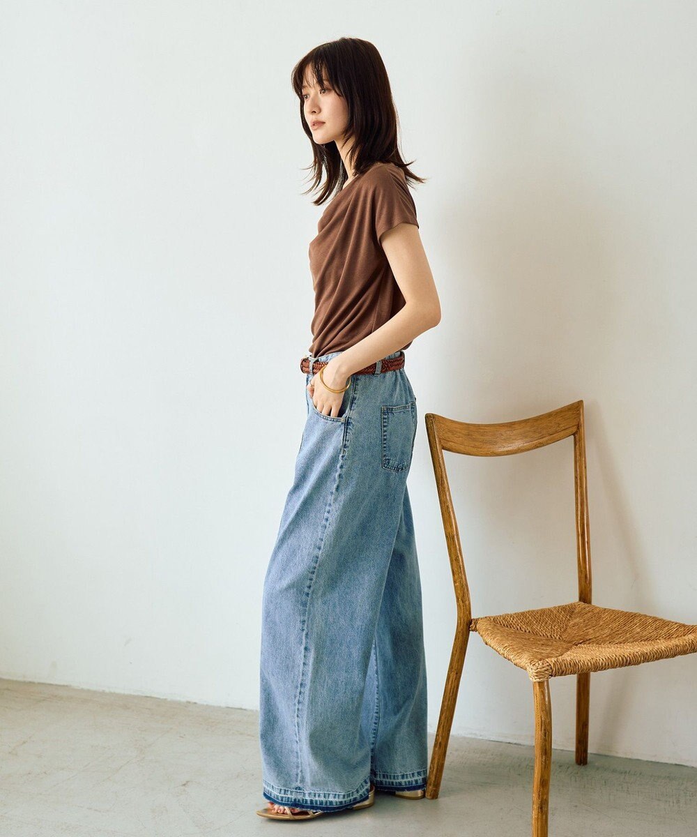 YECCA VECCA 【接触冷感】ドレープカットトップス 