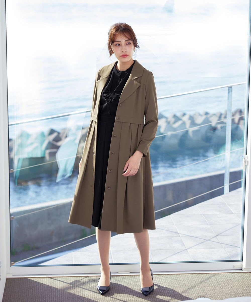 Tiaclasse 【洗える】フレアトレンチコート 