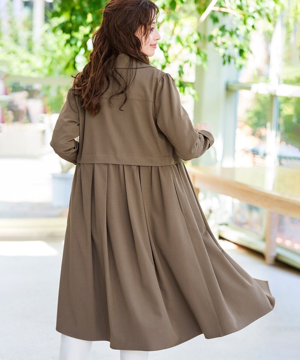 Tiaclasse 【洗える】フレアトレンチコート 