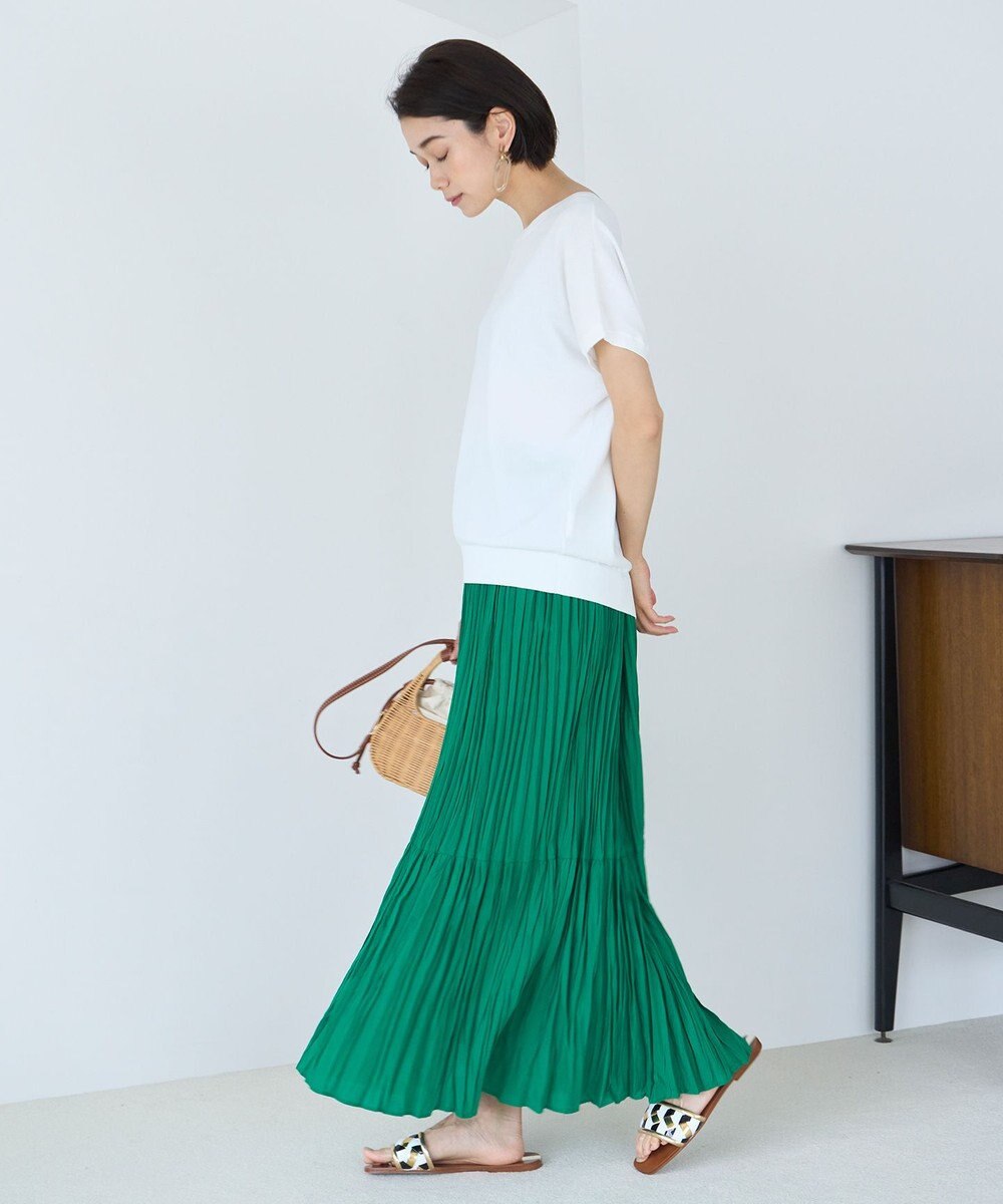 UNFILO ワッシャープリーツスカート 