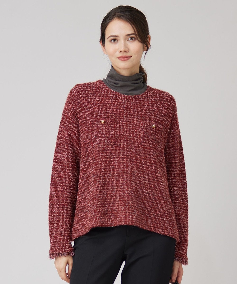 自由区 【洗える】シアーツイストガーゼ カットソー 