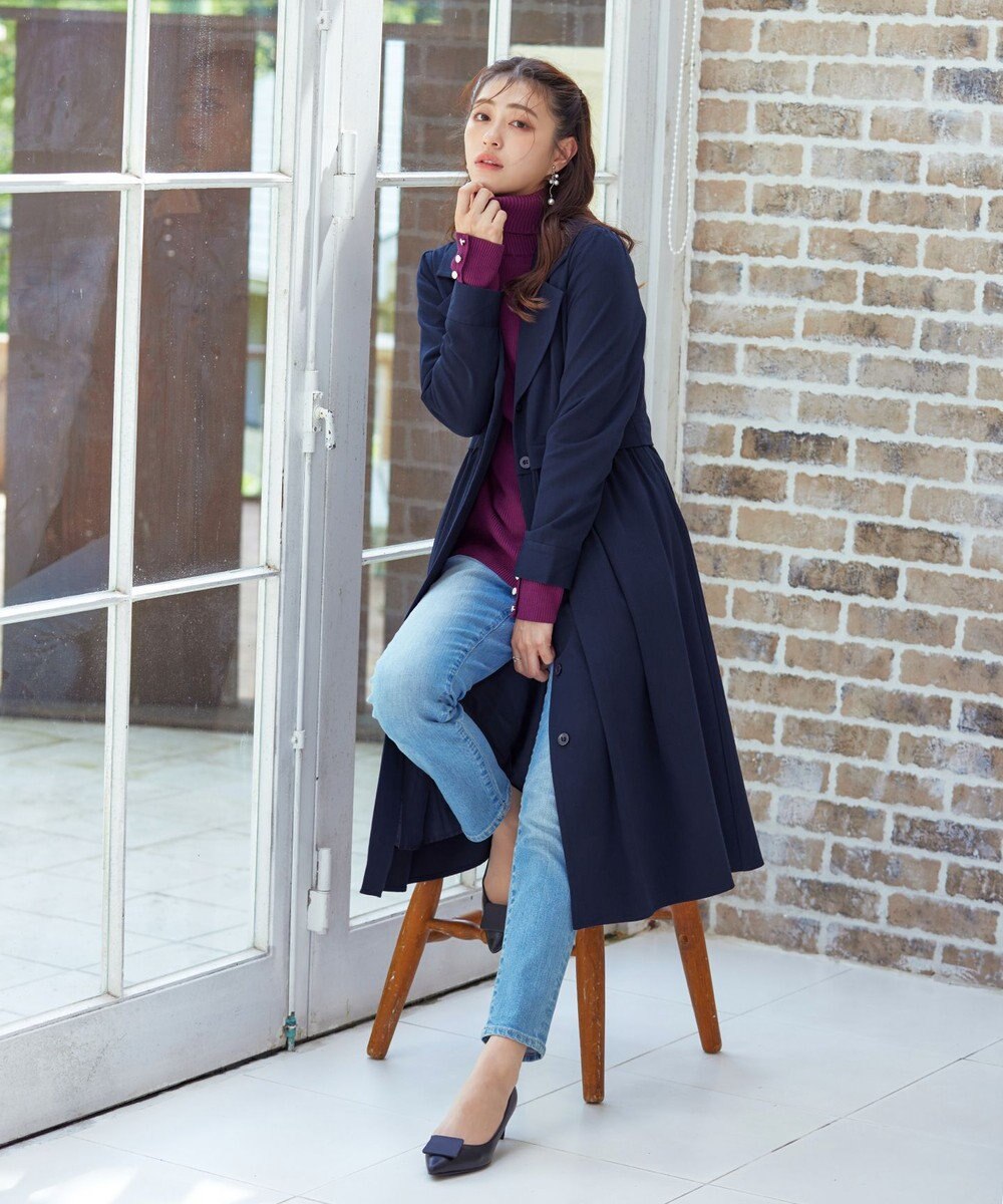 Tiaclasse 【洗える】フレアトレンチコート 