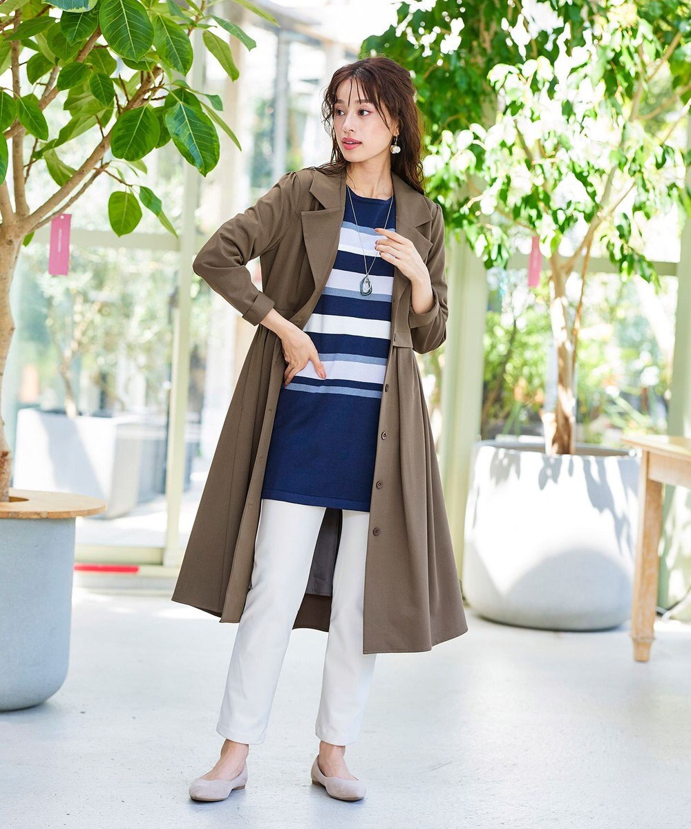 Tiaclasse 【洗える】フレアトレンチコート 