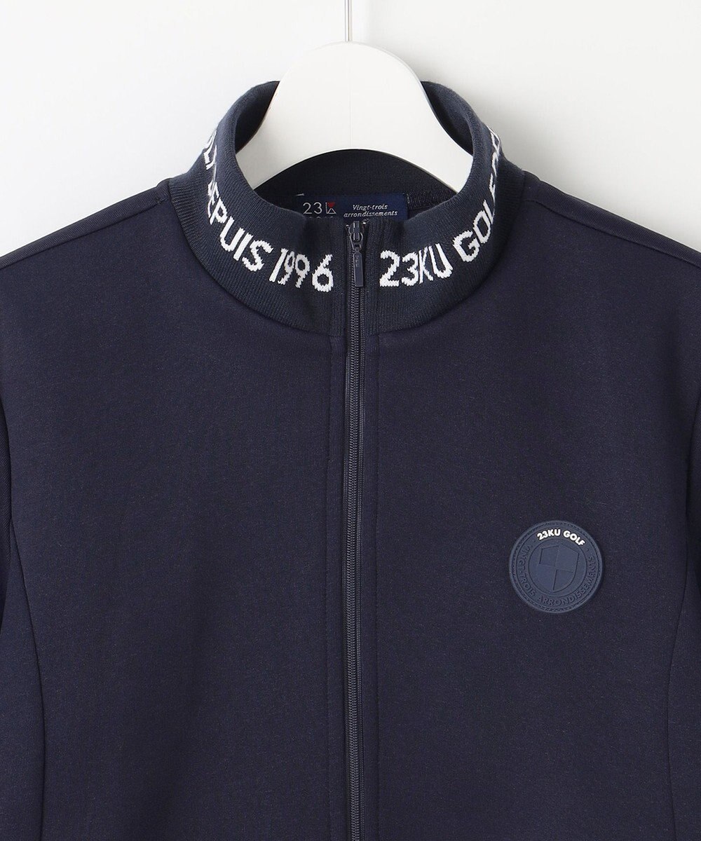 23区GOLF 【WOMEN】ロゴ衿 スタンドブルゾン 