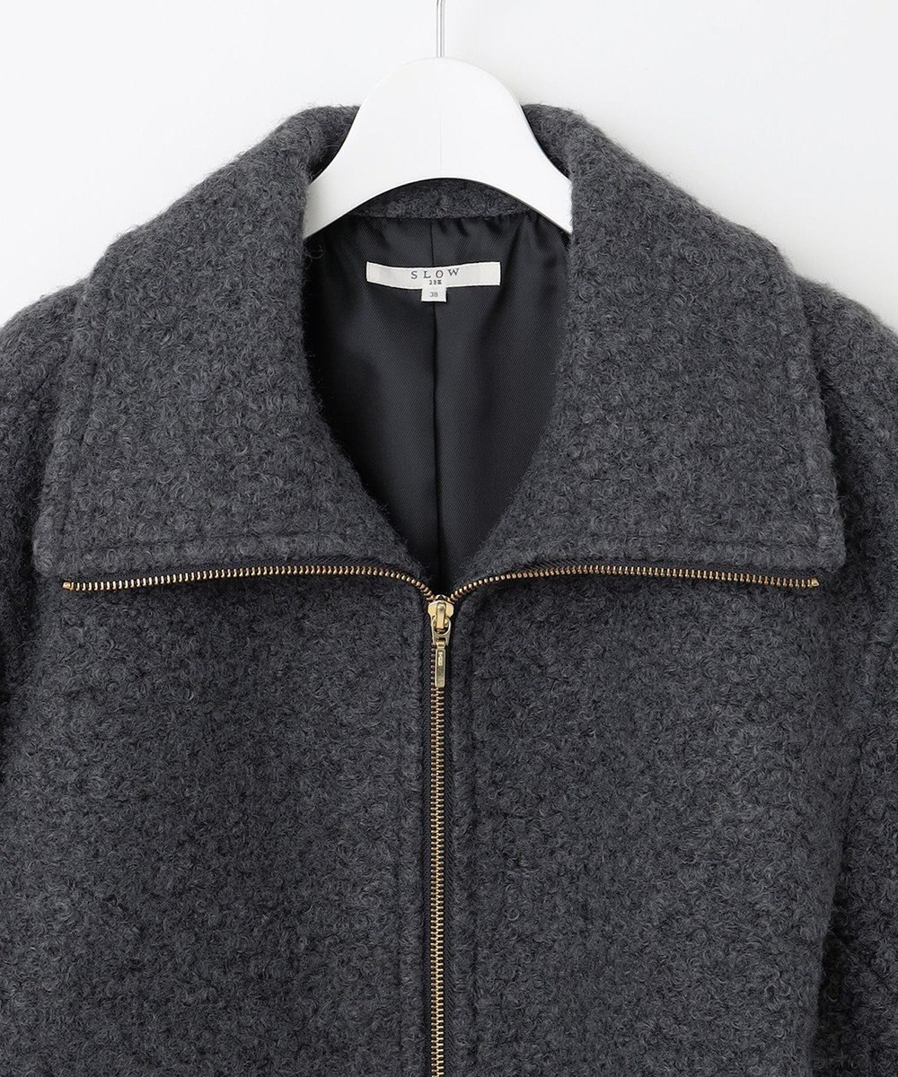 23区 【SLOW/一部店舗限定】ループニードル ボア ブルゾン 