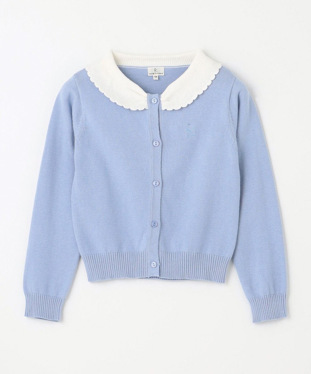 組曲 KIDS 【150-160㎝】リボンカラー カーディガン 
