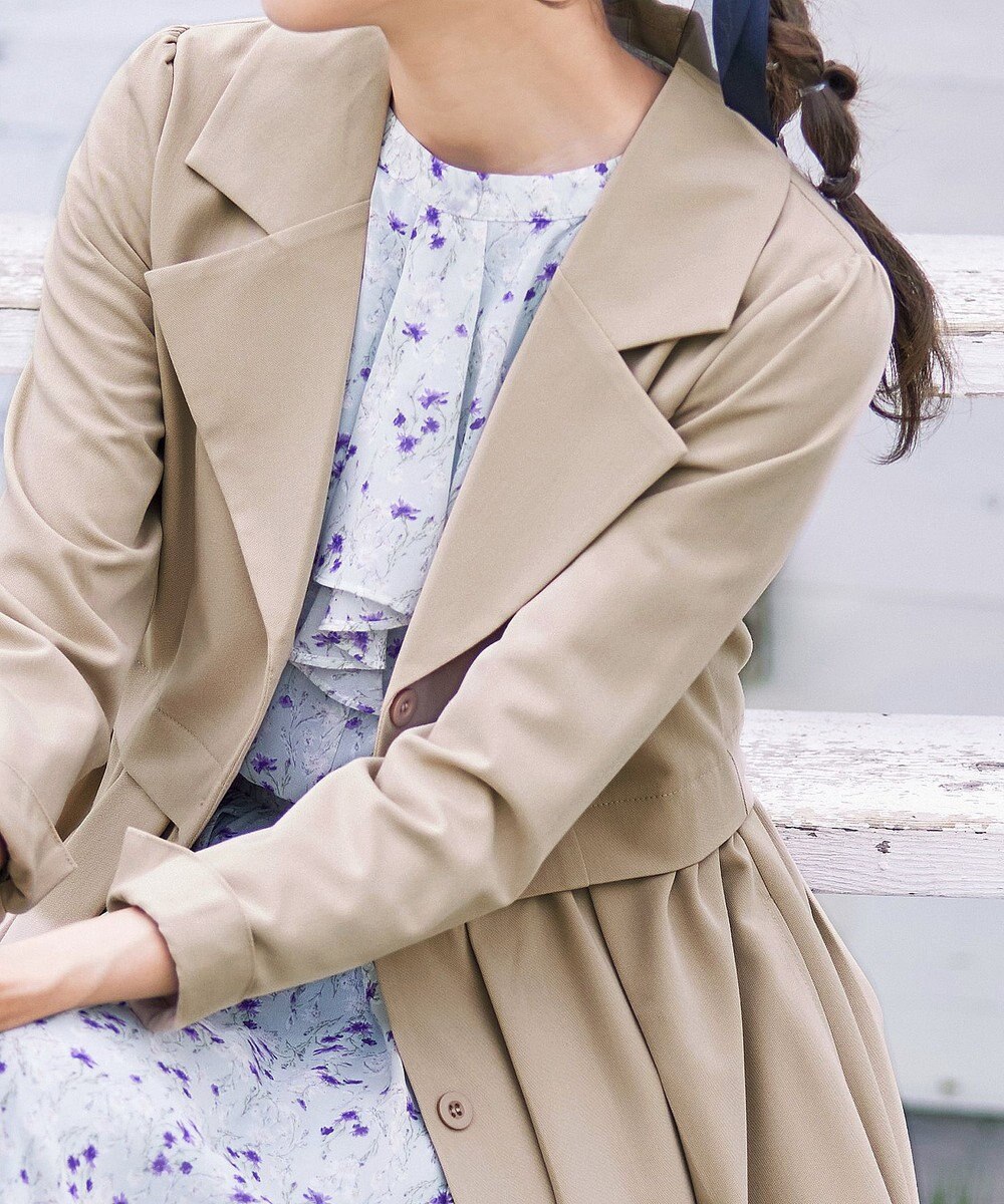 Tiaclasse 【洗える】フレアトレンチコート 