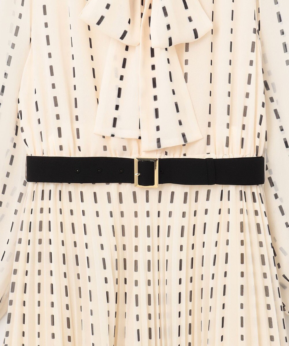 GRACE CONTINENTAL ドットストライププリントワンピース 