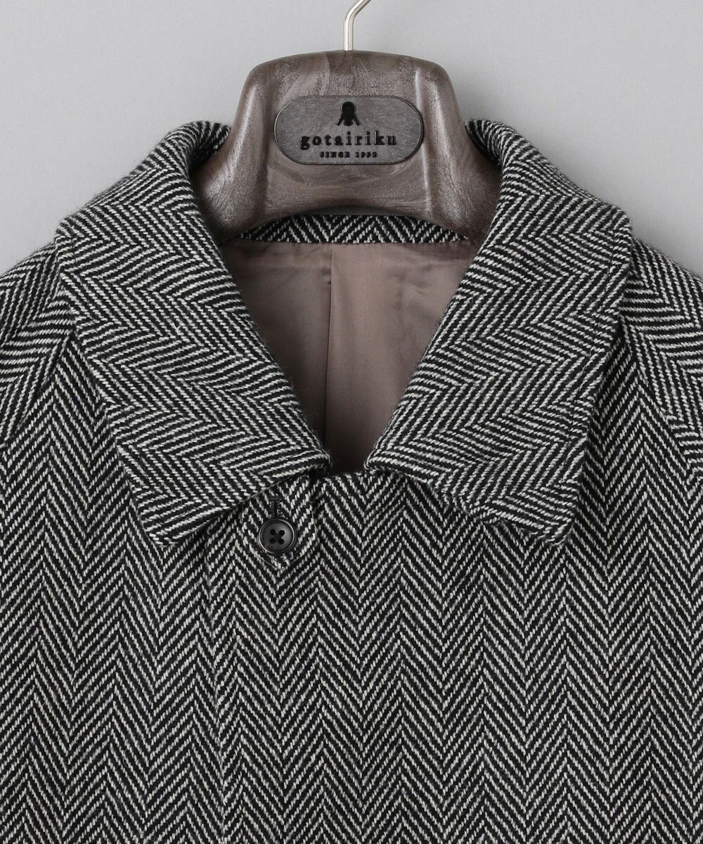 GOTAIRIKU 【山栄毛織】カントリーツイード ステンカラーコート 