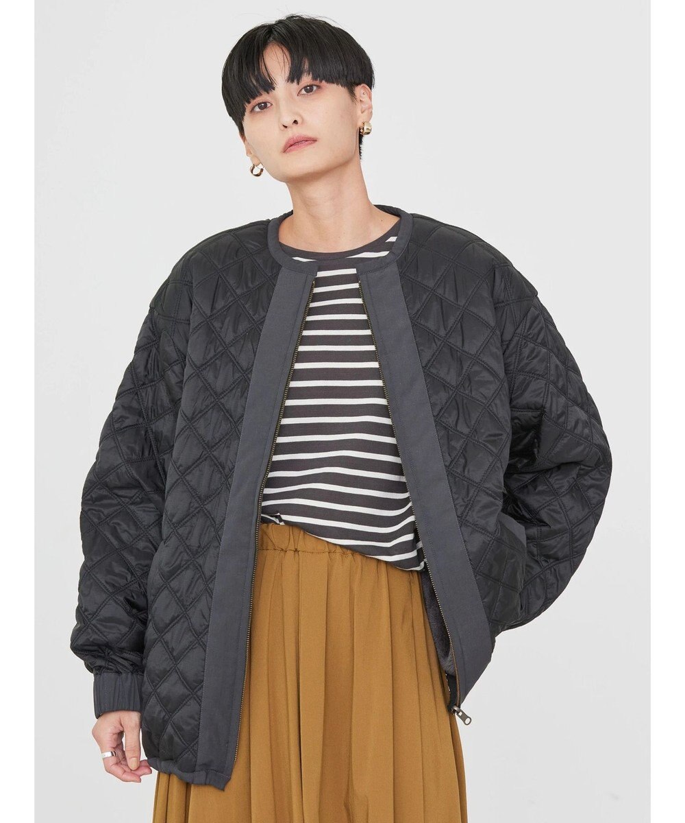 AMERICAN HOLIC キルポカリバーシブルキルティングミディコート 