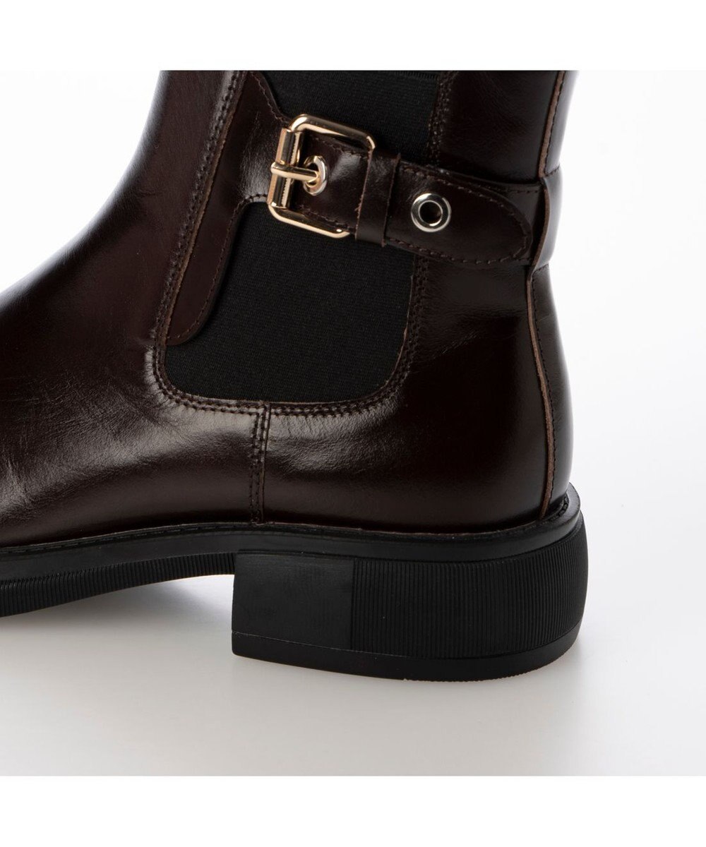 MODE ET JACOMO <carino>本革サイドゴアベルテッドショートブーツ 