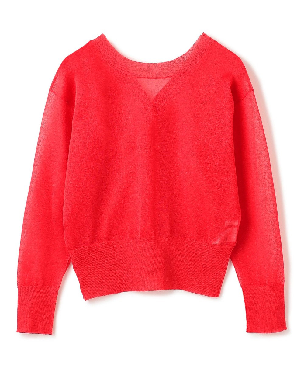 BEIGE， 【洗える・Oggi 7月号掲載】LUPINUS / 前後2WAYシアーニットカーディガン 