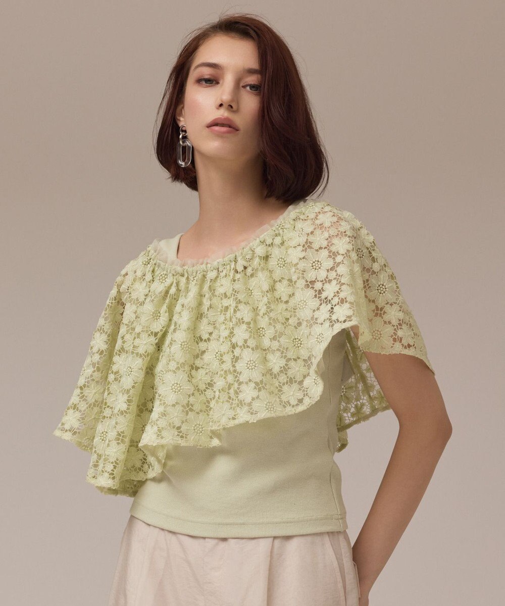 GRACE CONTINENTAL レースケープカットトップ 