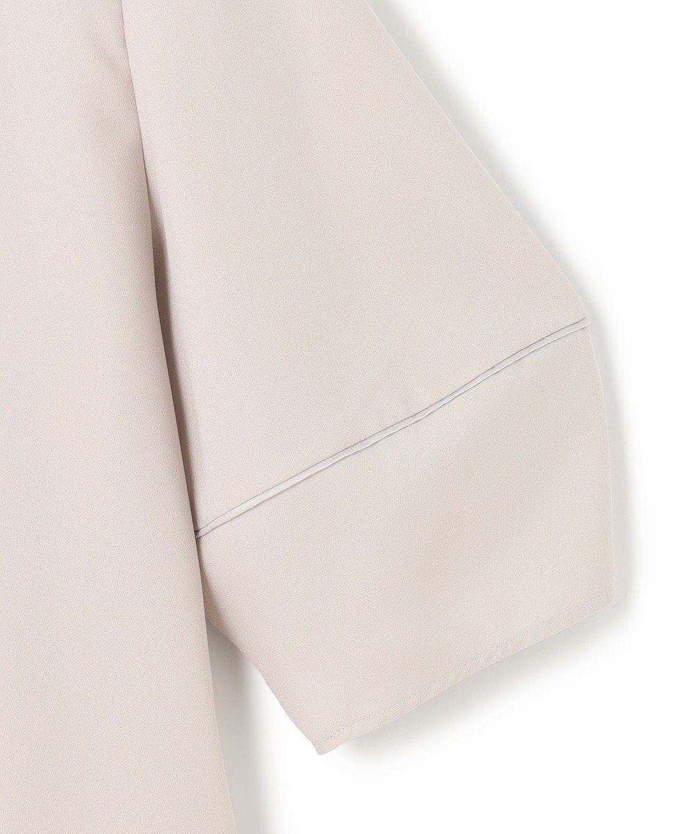 ICB 【UVケア・接触冷感・速乾・防シワ・洗える】 FluidBackSatin ランタンスリーブブラウス 