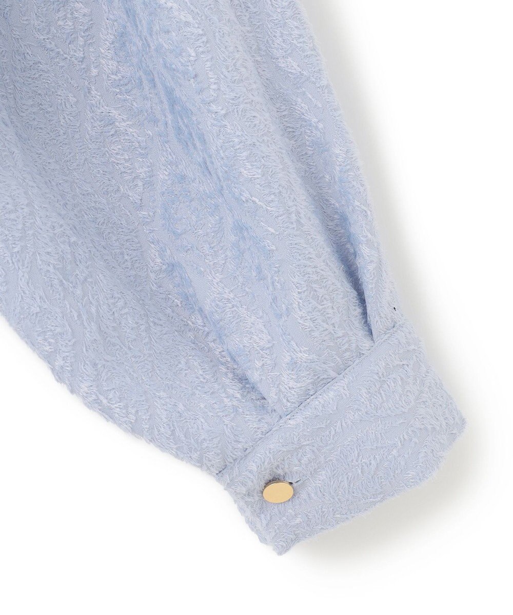 BEIGE， 【洗える】CROISETTE / ジャカードブラウス 