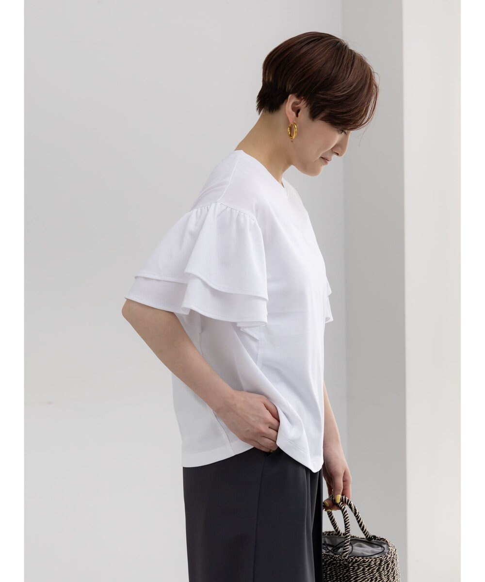 Te chichi 【接触冷感/遮熱/吸水速乾】フリルスリーブビッグTシャツ 