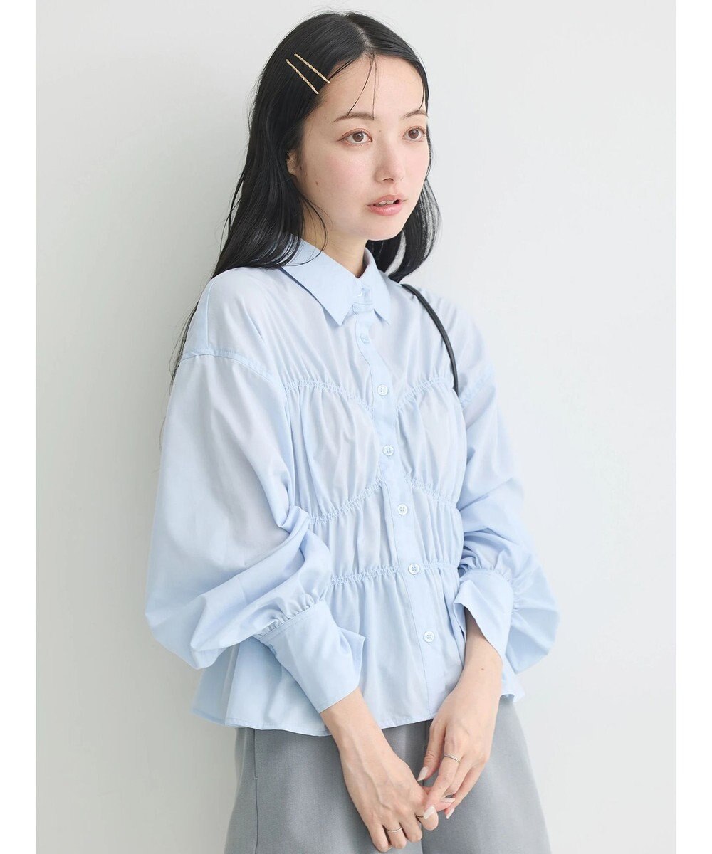 earth music&ecology ビスチェライクシャーリングシャツ 