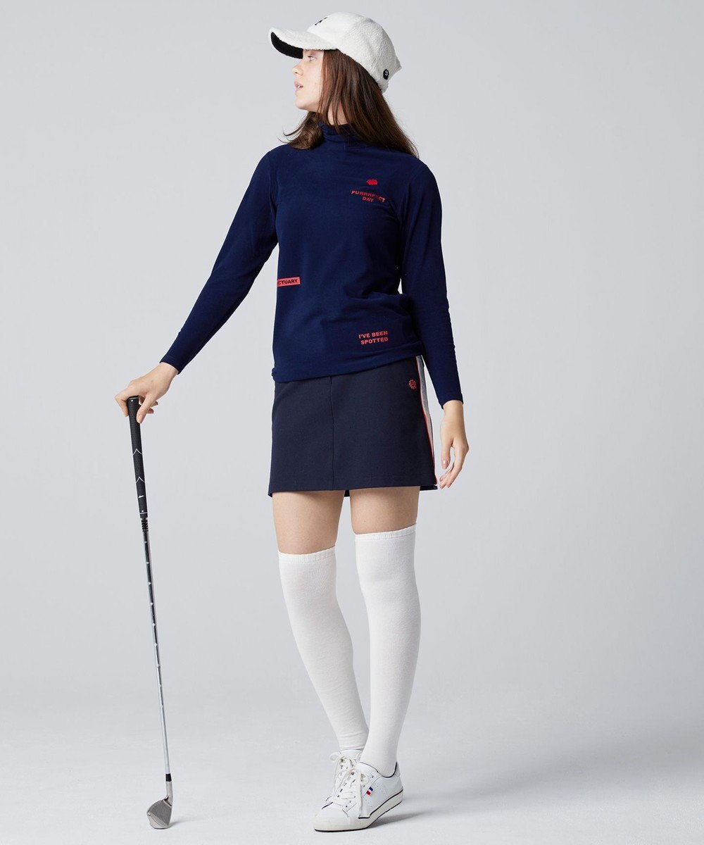 PW CIRCULUS 【WOMEN】【土踏まずをサポート】ロゴ ニーハイ ソックス 