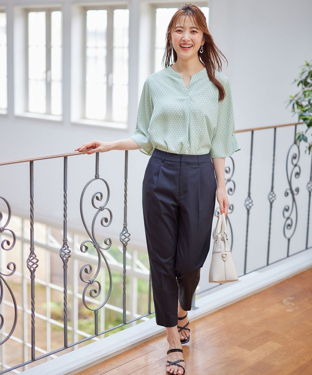 ANY SIS 【洗える】カフリングポイント ブラウス 