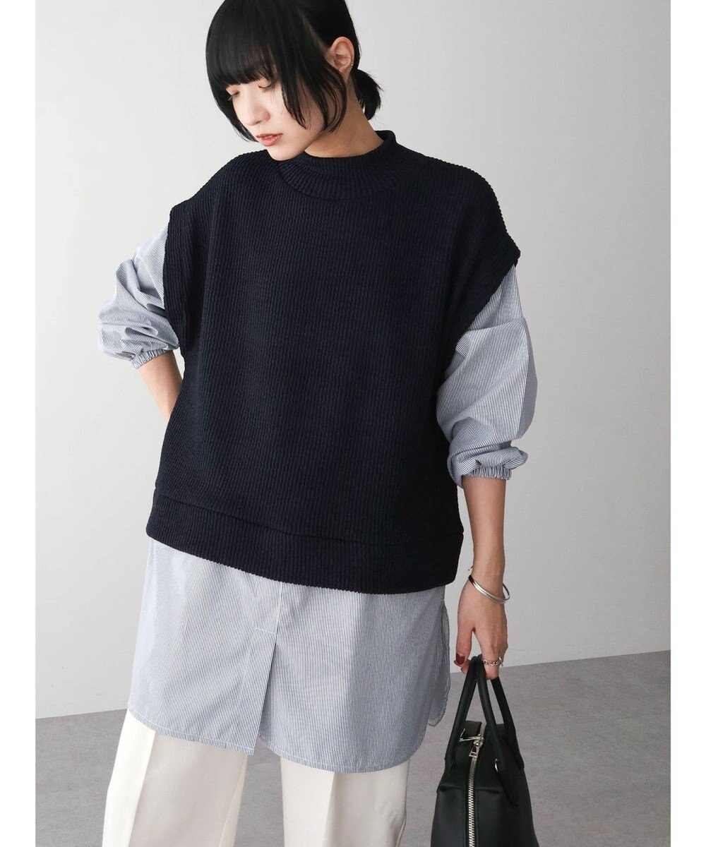 Green Parks ニットソードッキングチュニック 