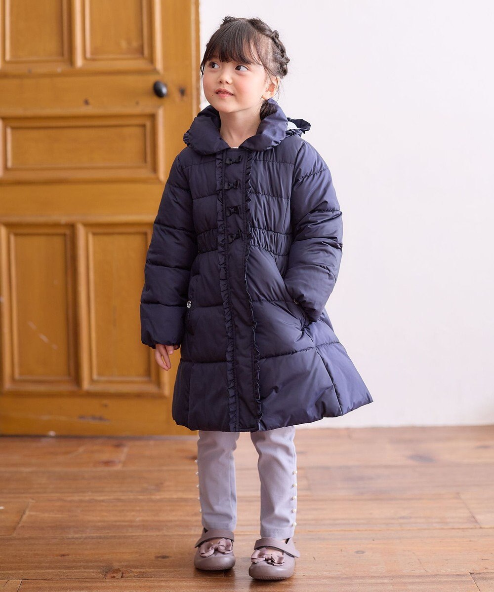 ANY KIDS 【洗濯機OK】中綿 Aライン コート 