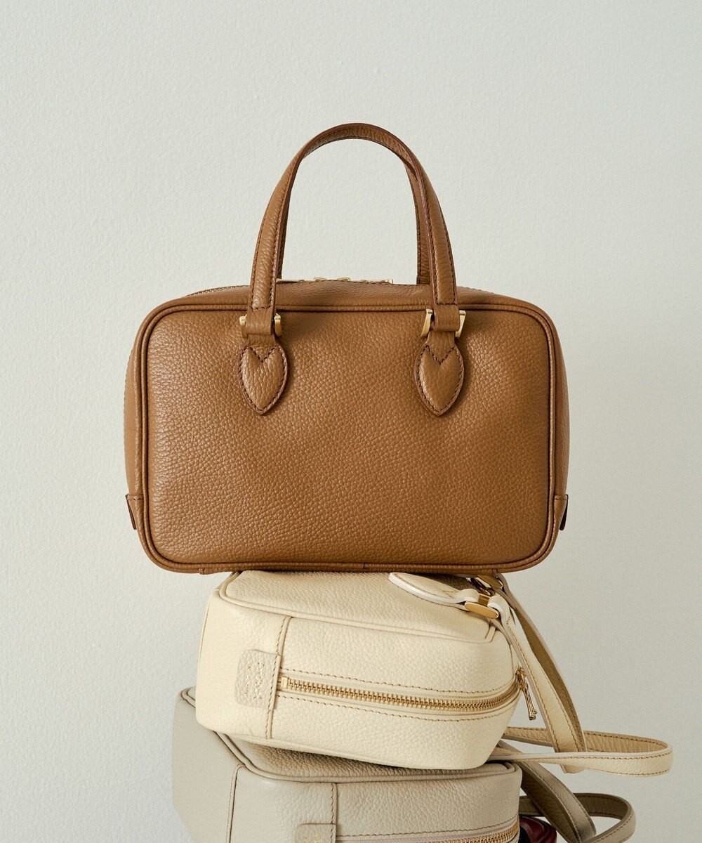 russet 【2025AW新作】シュリンクレザー2WAYミニボストンバッグ(CE-1581) 