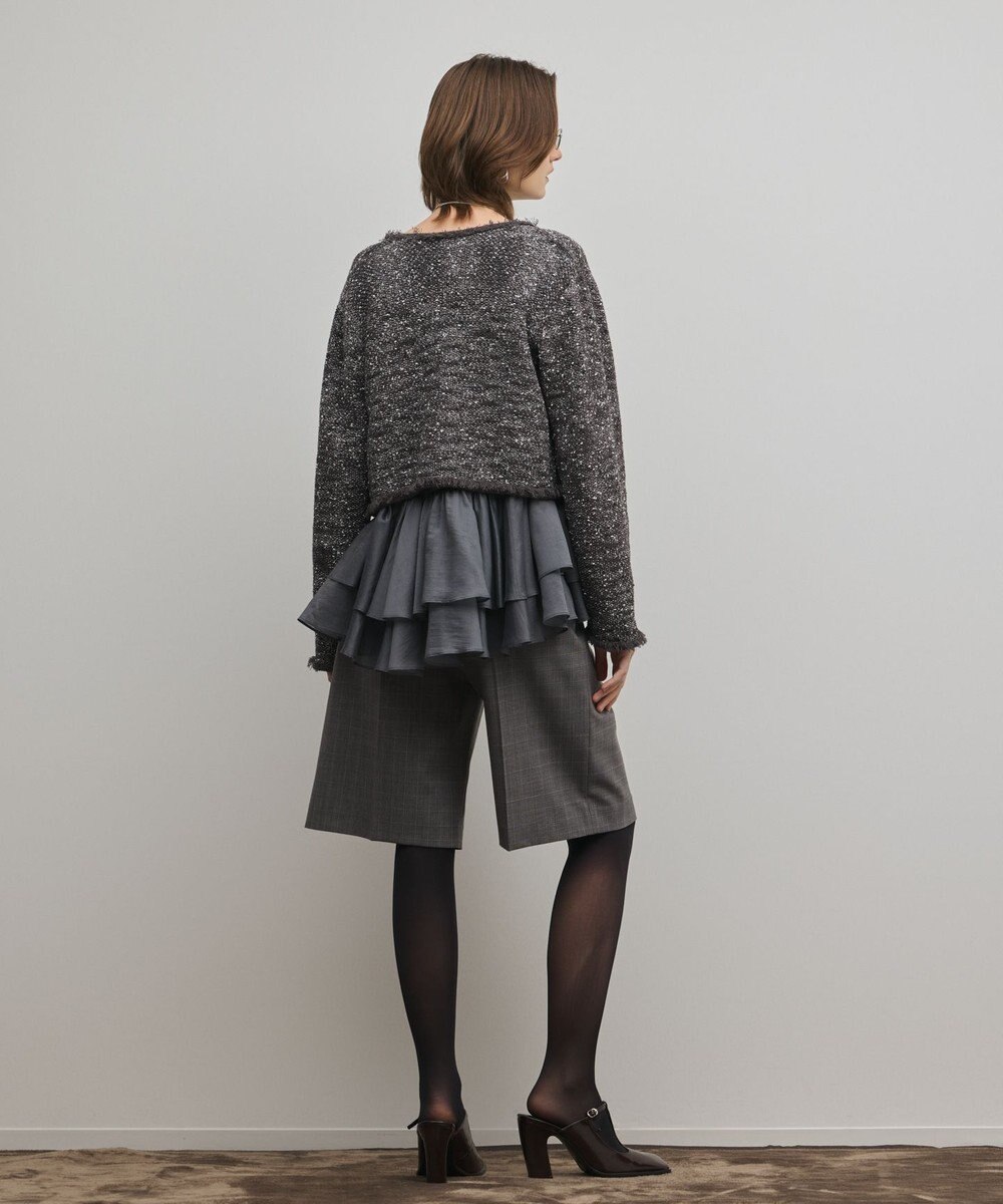 GRACE CONTINENTAL スーツ地ハーフパンツ 