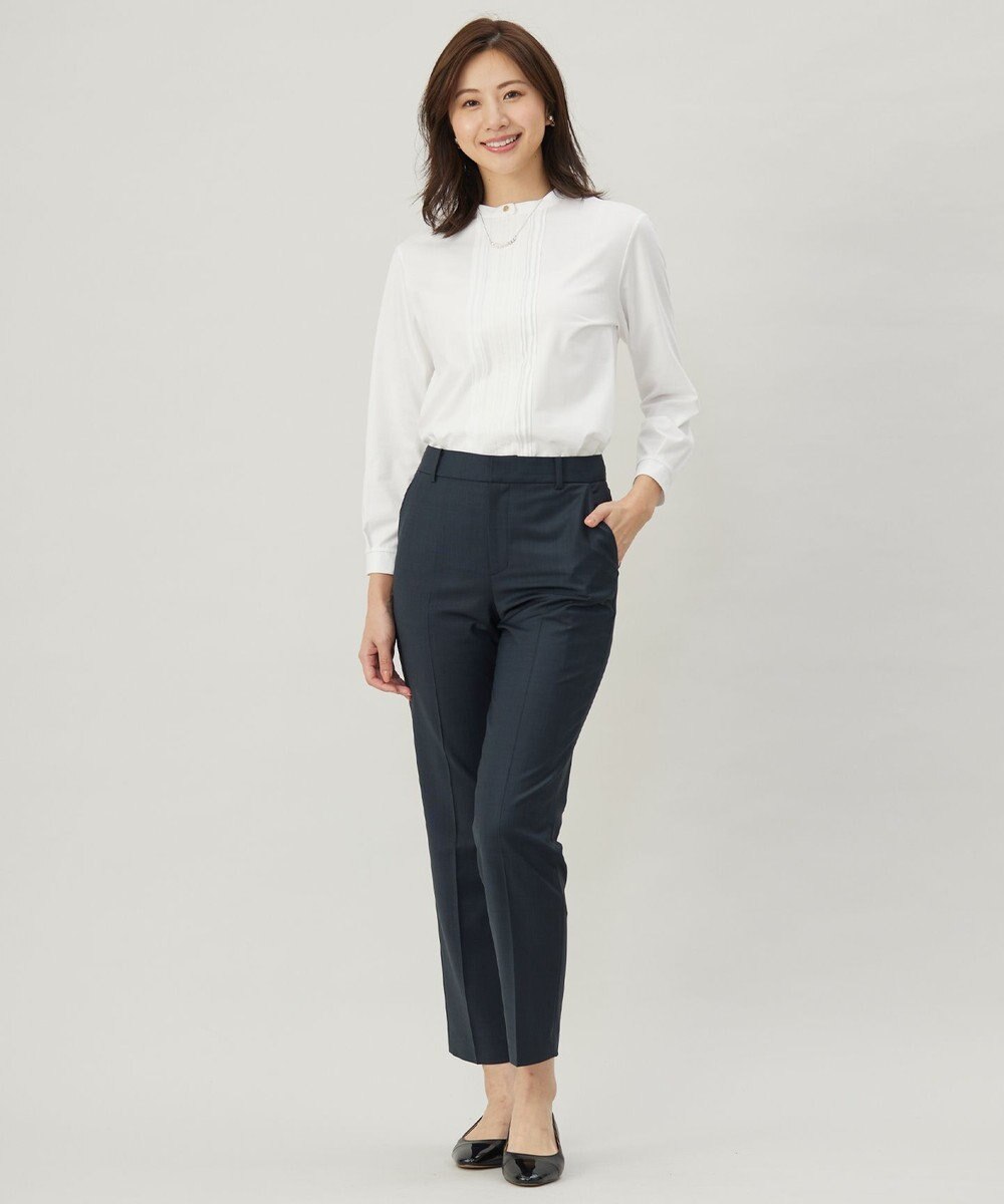 J.PRESS LADIES S プレーティングジャージー ピンタック カットソー 