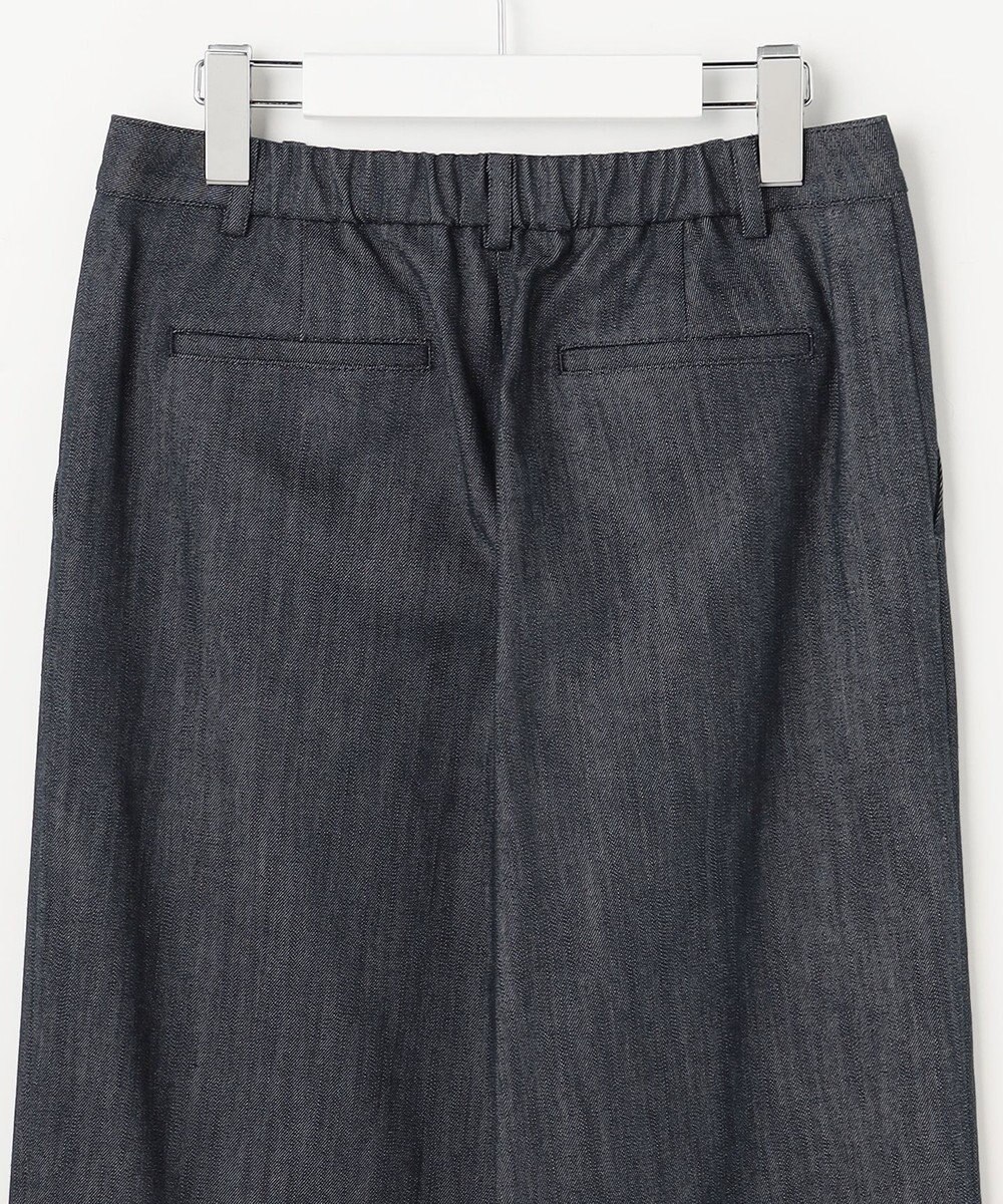 J.PRESS LADIES L セルロースシャンブレー セミワイド パンツ 