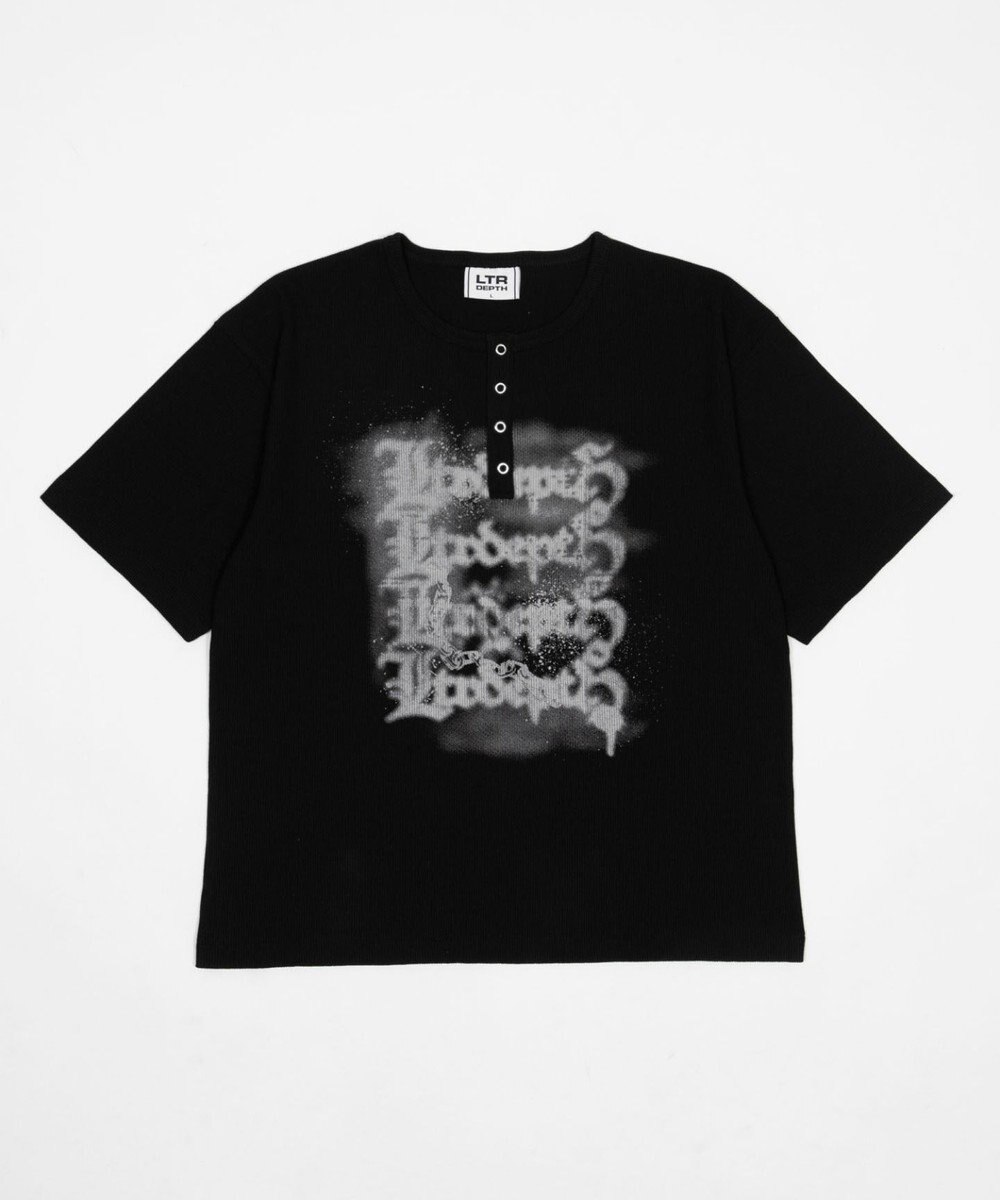 WEGO 【ユニセックス着用ITEM】グラフィックヘンリーネックT（SS） 