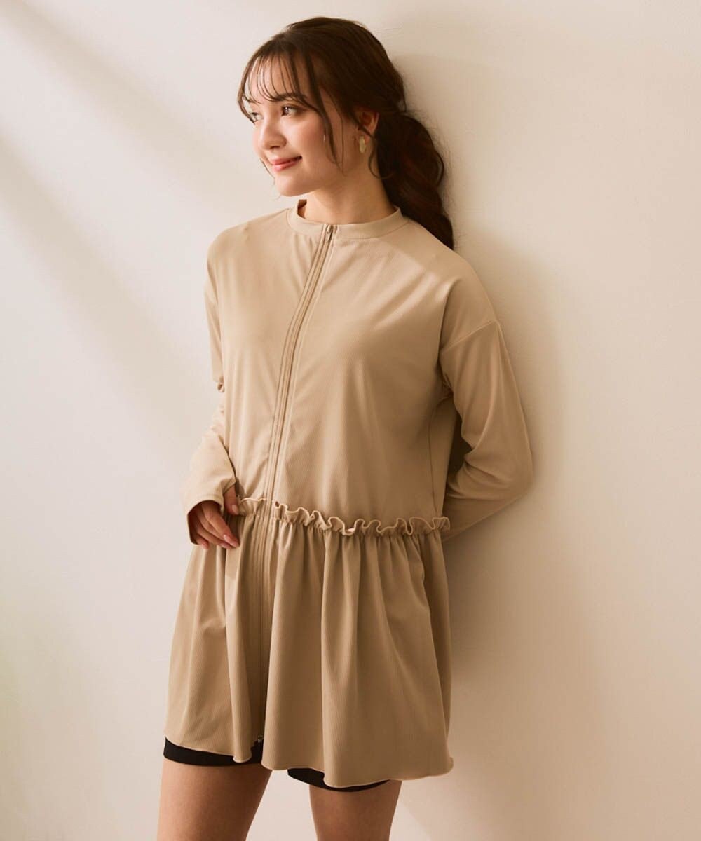 OP／FILA 【Ocean Pacific】フリル切替ラッシュガード 