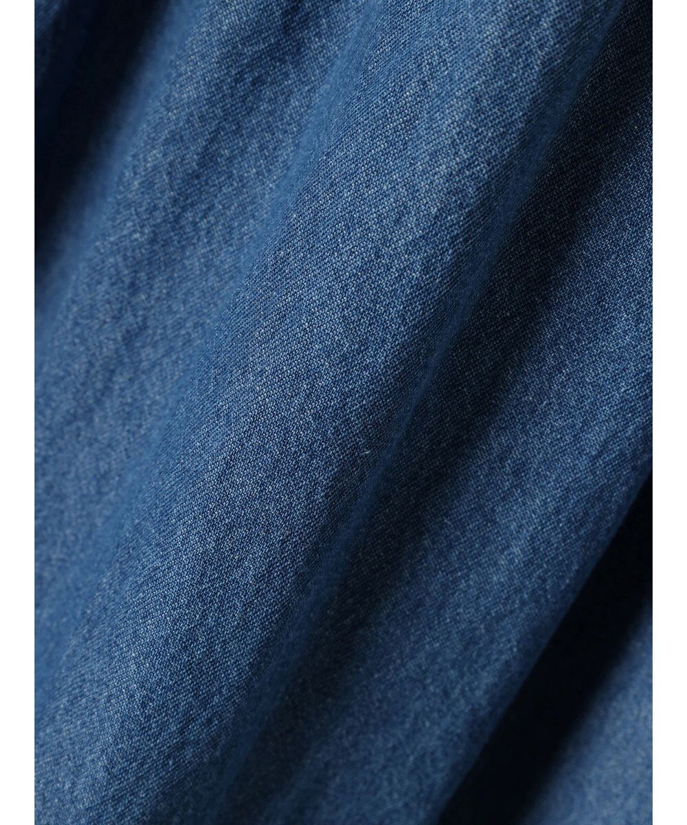 earth music&ecology デニムバックレースアップワンピース 