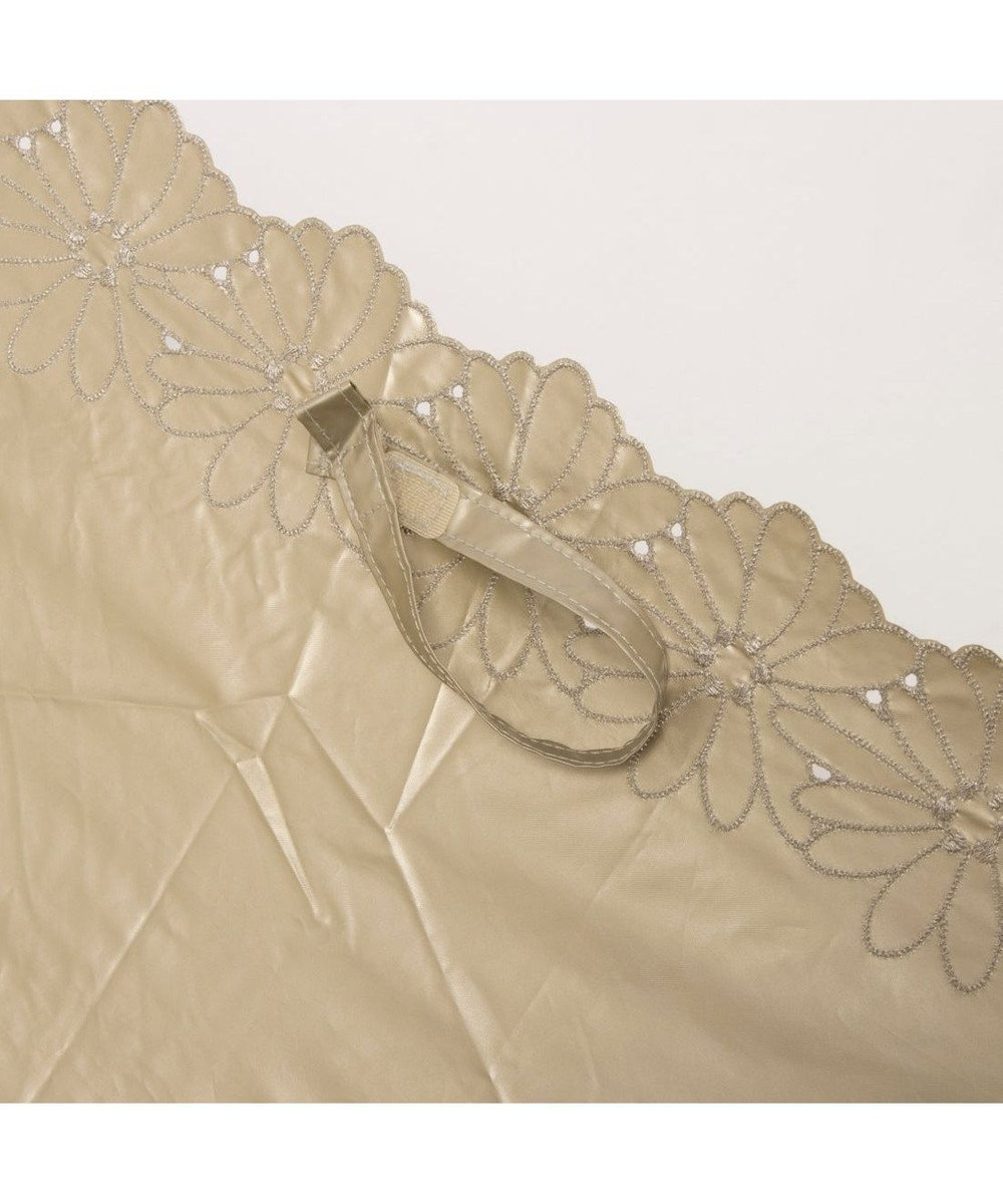 UNBILLION UV カット率99％以上  カシュネ cachenez / PUフラワーポーラー刺繍3段折りたたみ傘 