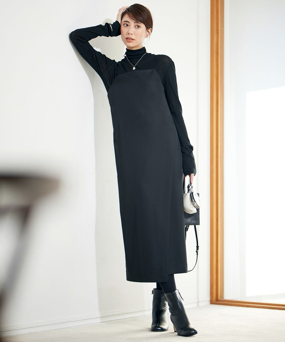 ICB L 【新色追加・洗える】 パウダリーリブ ハイネックプルオーバー 