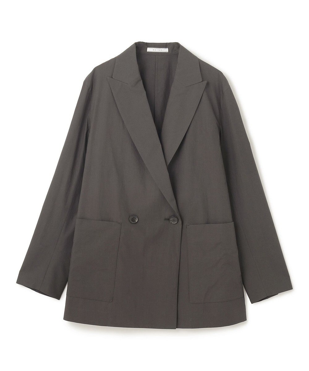 BEIGE， 【洗える・FUDGE 6月号掲載】MALLOW / コットンテーラードオーバージャケット 